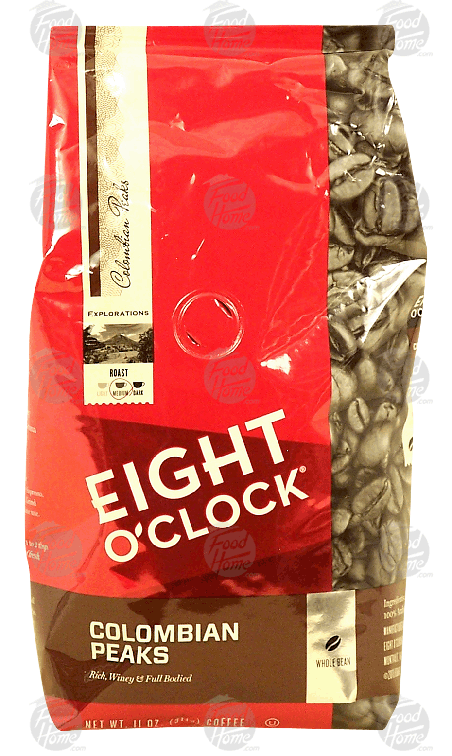 Eight O'Clock Coffee Colombian Peaks medium roast whole bean coffee Full-Size Picture